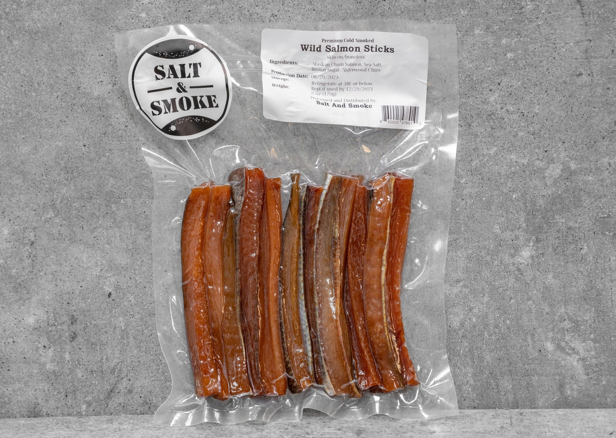 Wild Salmon Sticks (Jerky) 6 oz