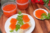 Caviar de kéta frais fait maison à faible teneur en sel