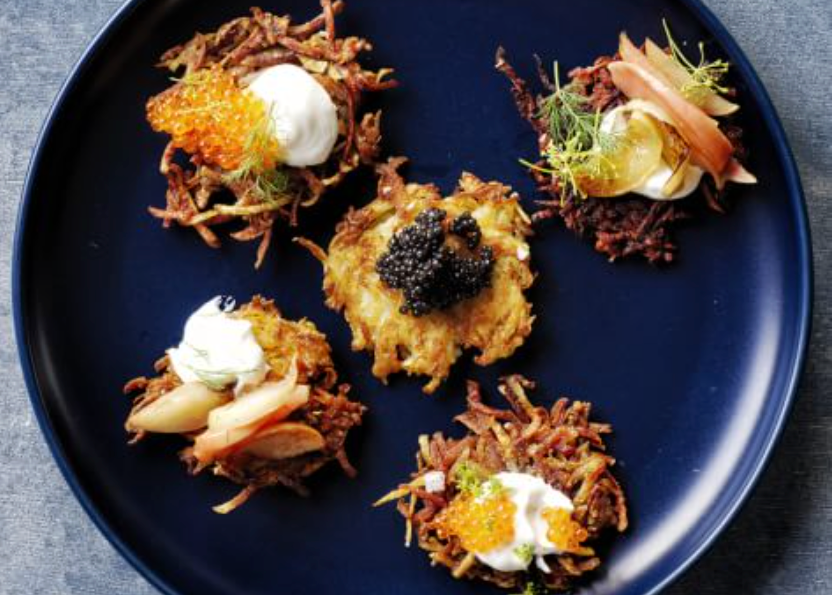 Linda&#39;s Gourmet Latkes Handmade Potato Pancakes Bite Size 4.2oz