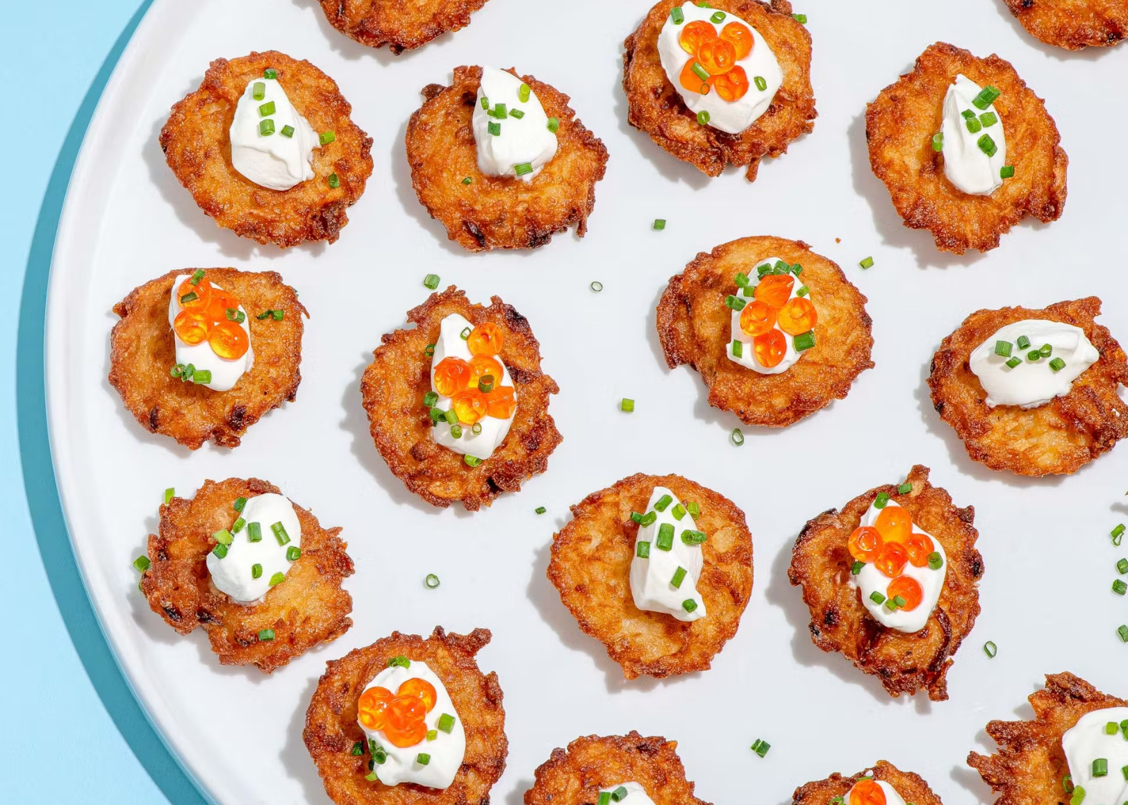 Linda&#39;s Gourmet Latkes Handmade Potato Pancakes Bite Size 4.2oz