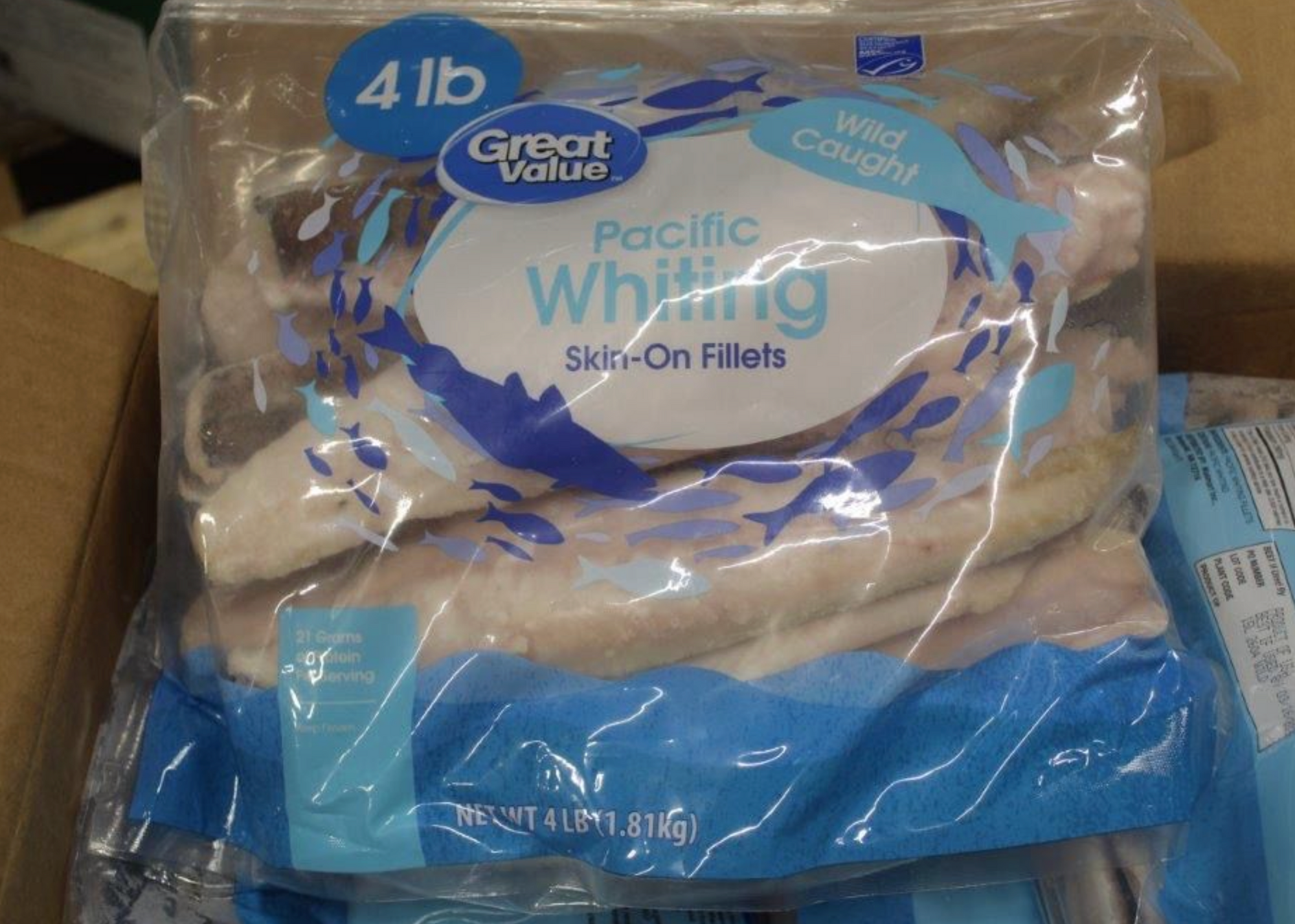 Shipping 12/01/2025: Frozen Premium Whiting Fillet 4 lb Retail Bag (50% OFF)