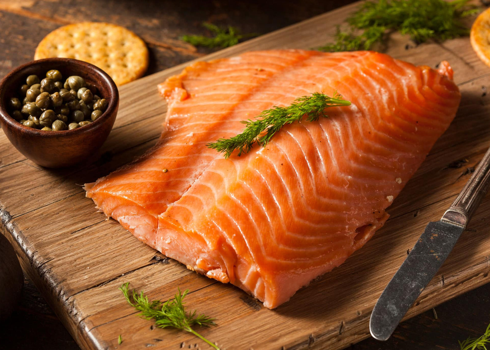 Saumon royal d'Alaska fumé à chaud